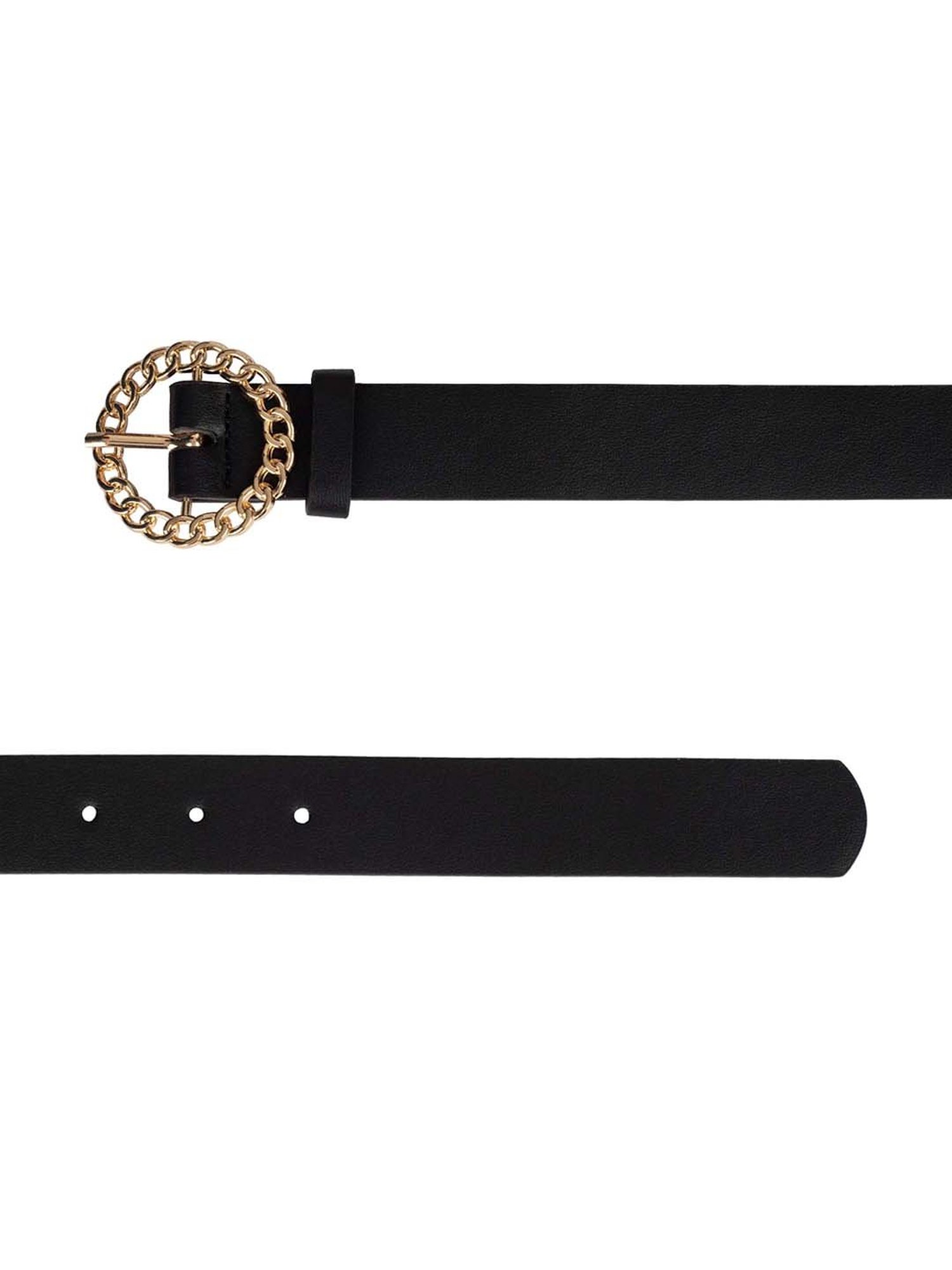 Crusset Black PU Waist Belt for Women