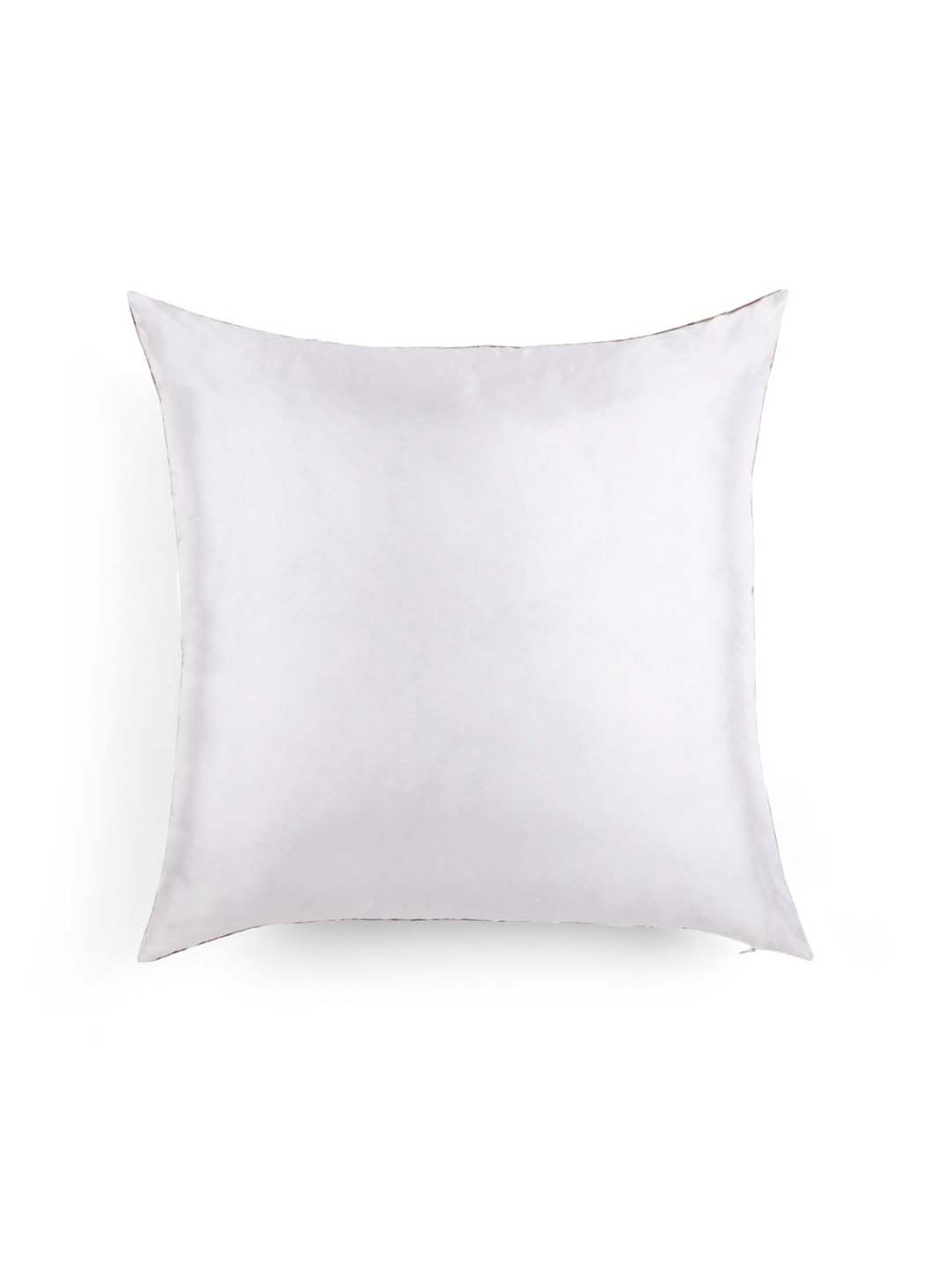 Home4U Brown & Beige Polyester Cushion Cover - Set of 1