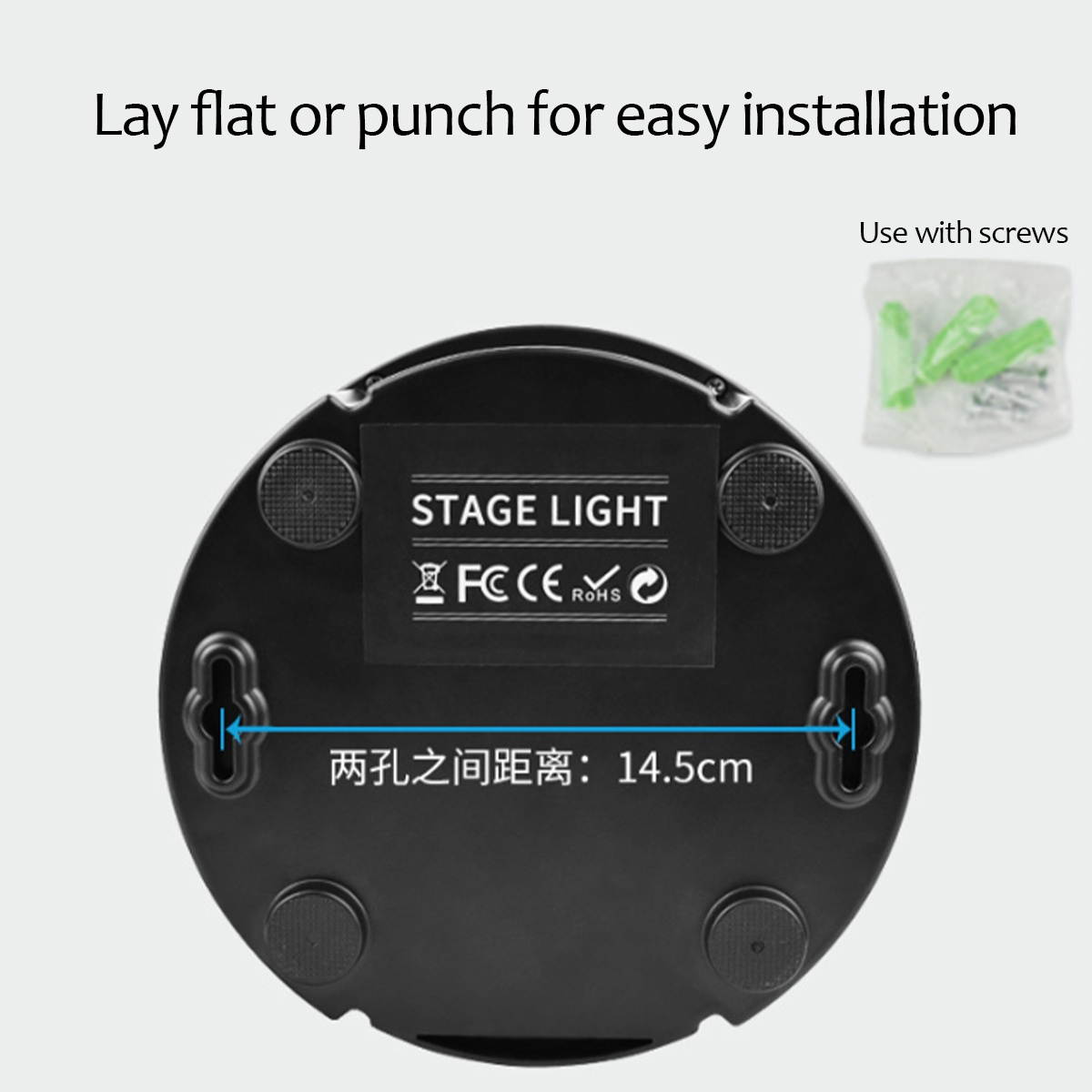 LED Laser Stage Projector Rechargeable Household For Wedding Birthday Party Lamp EU Plug