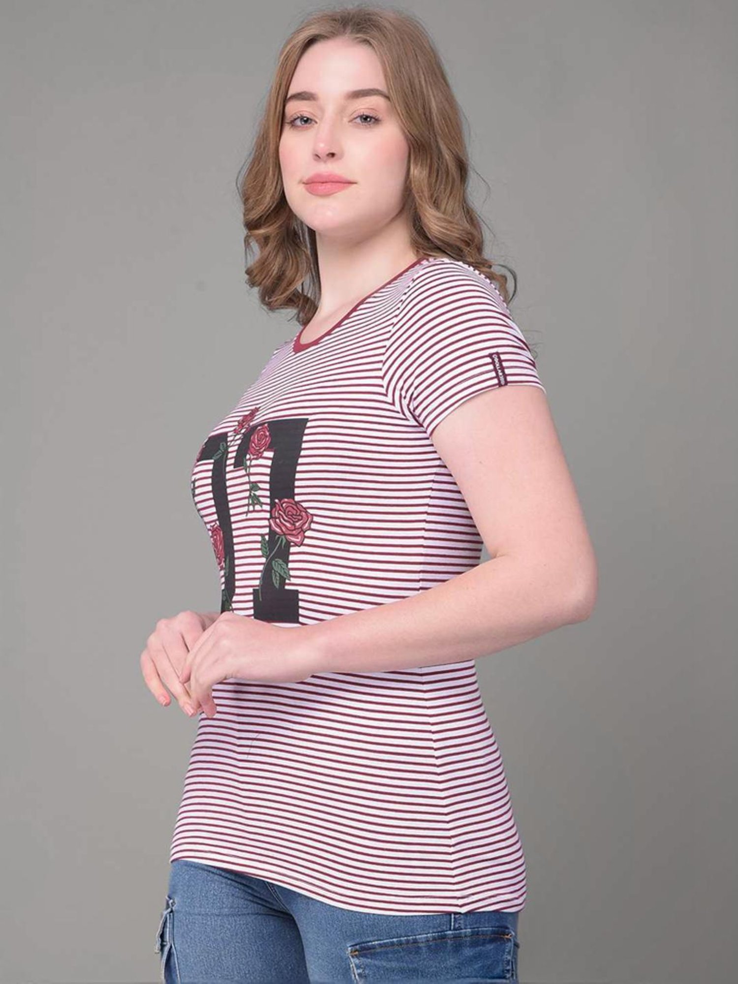 Dollar Blue & Pink Cotton Striped Sports T-Shirt - Pack Of 3