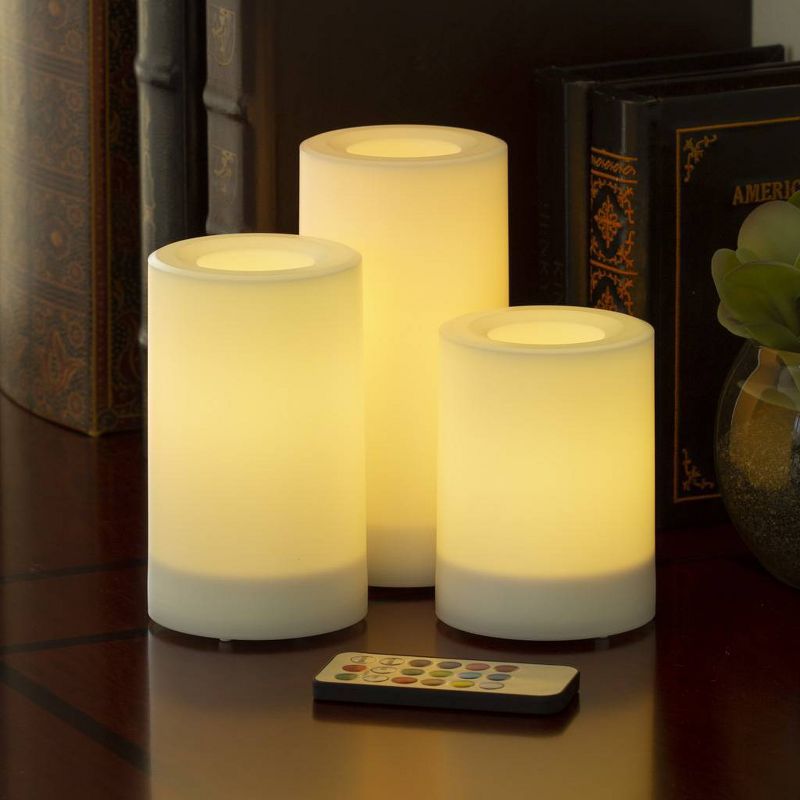 Outdoor Flameless LED Candle Color Changing with Remote - Sterno Home