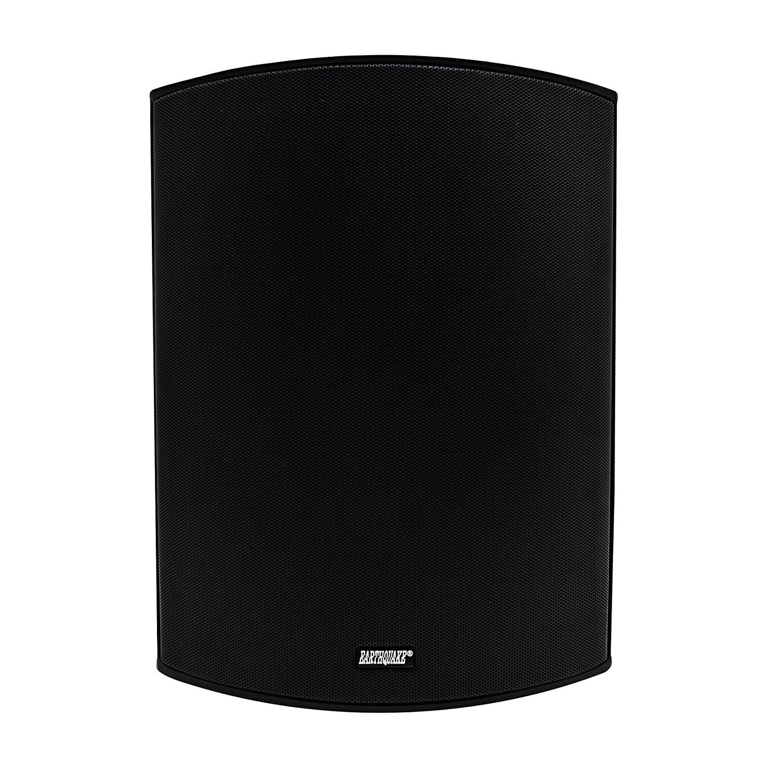 Earthquake Sound AWS-802B All-Weather Indoor/Outdoor Speaker (Matte Black, Single)