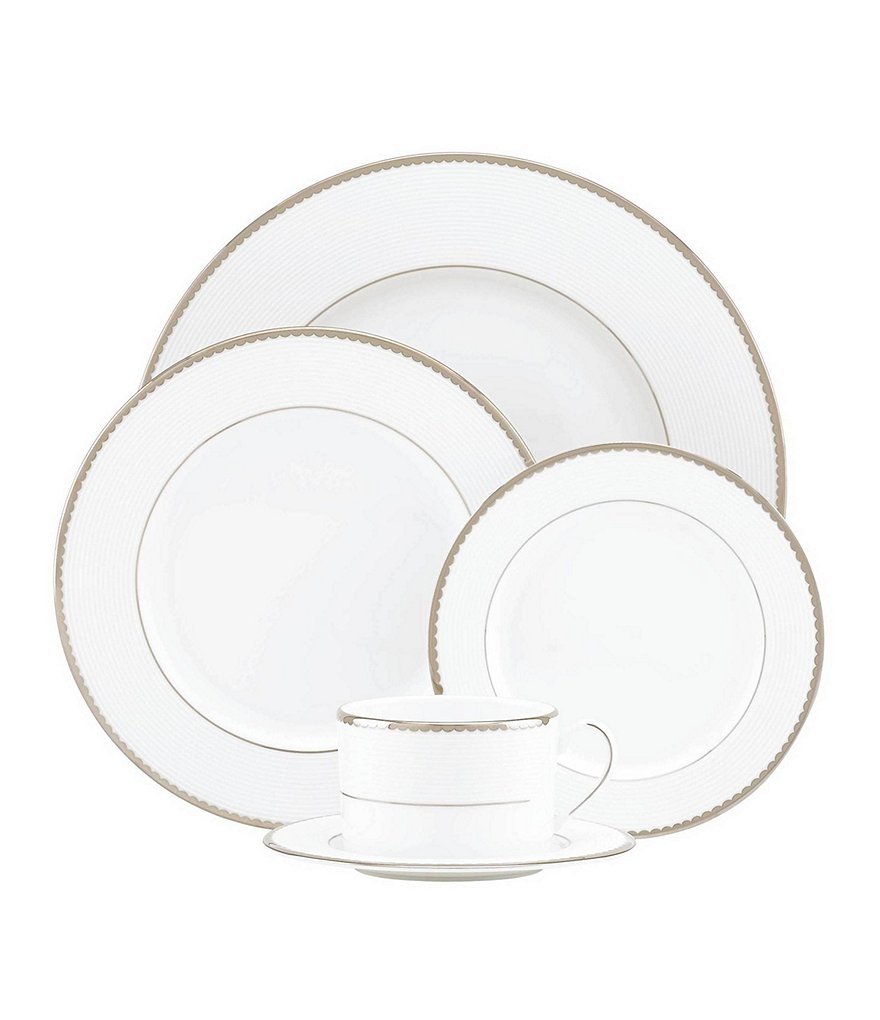 Lenox Opal Innocence Carved Vine Porcelain Saucer