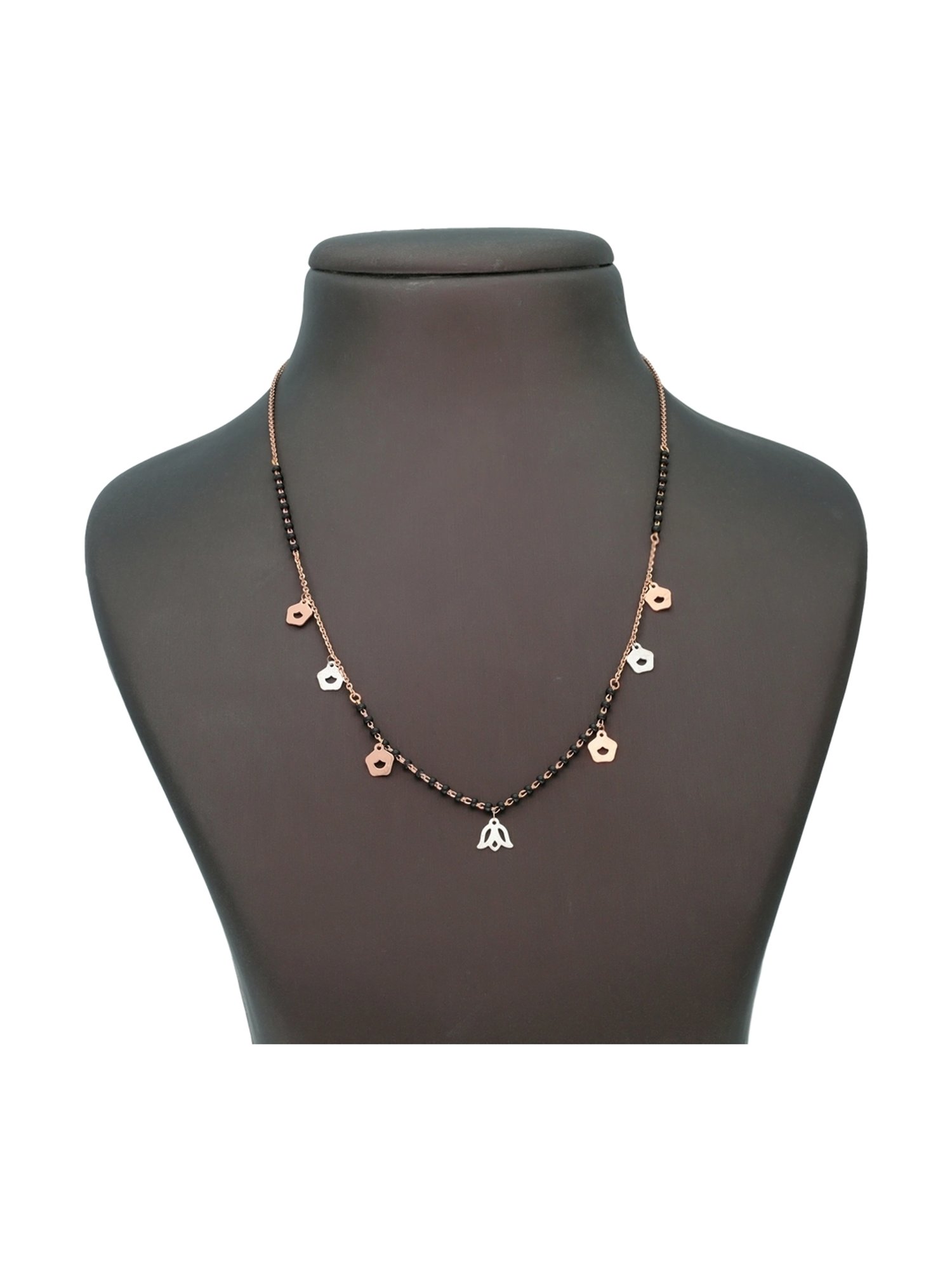 Malabar Gold and Diamonds 18k (750) BIS Hallmark  Two Tone Gold Mangalsutra For Women