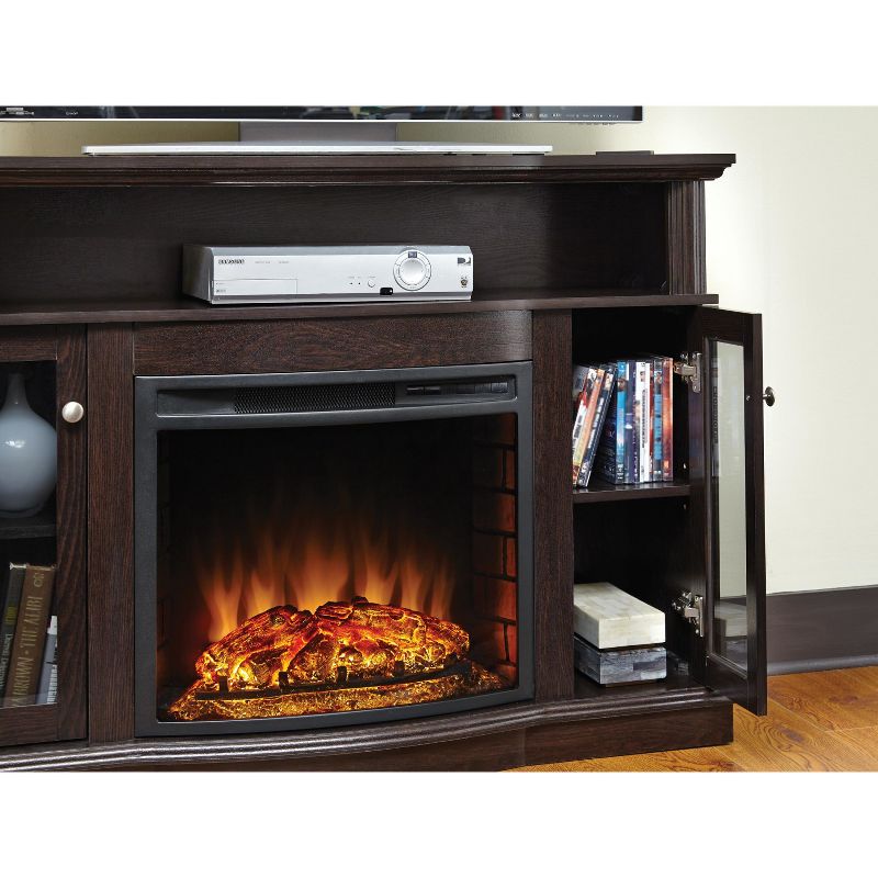 Elliott 48" Media Fireplace Merlot Red - Pleasant Hearth