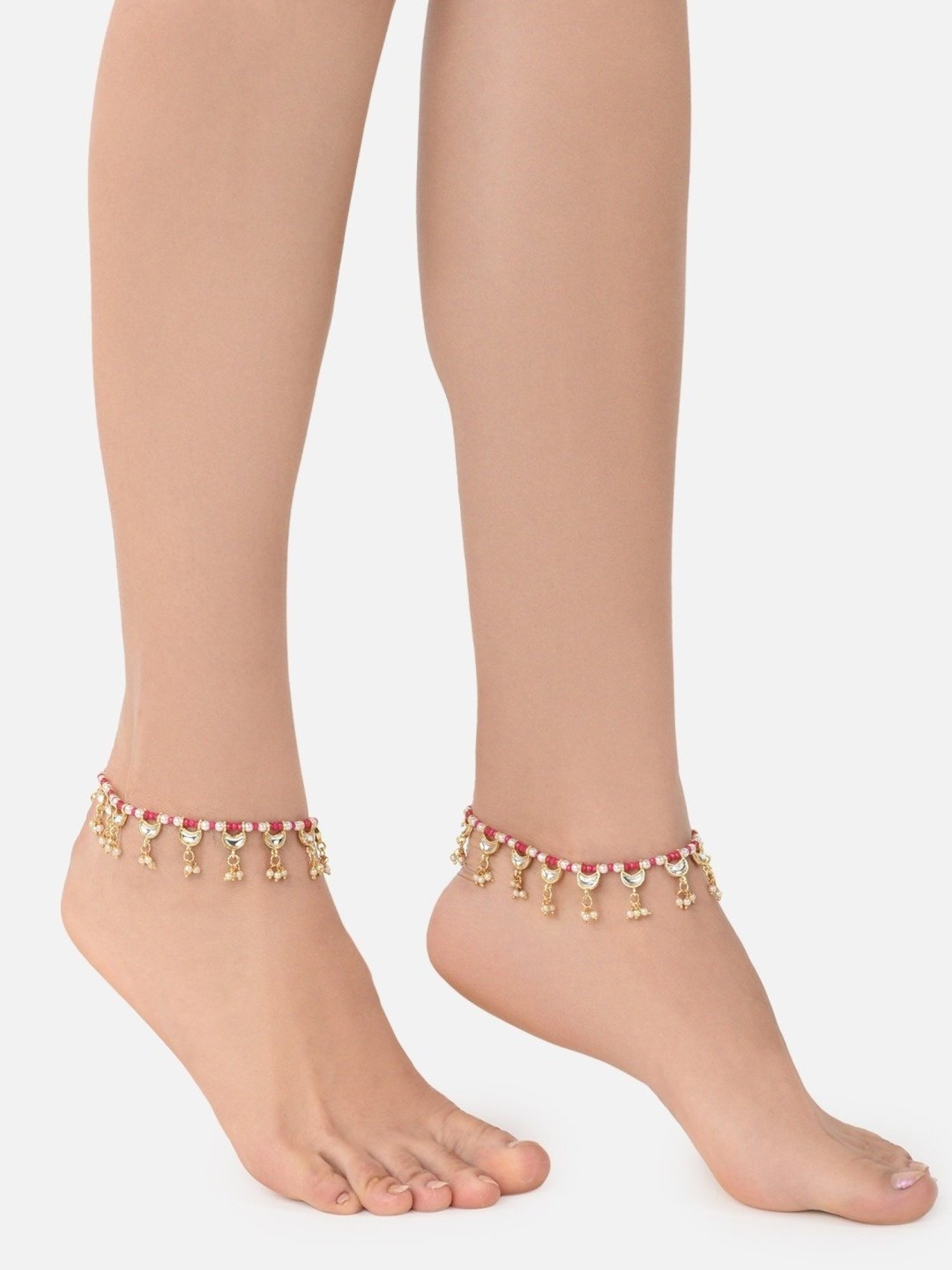 Teejh Roma Coin Silver Oxidized Ghungroo Anklets