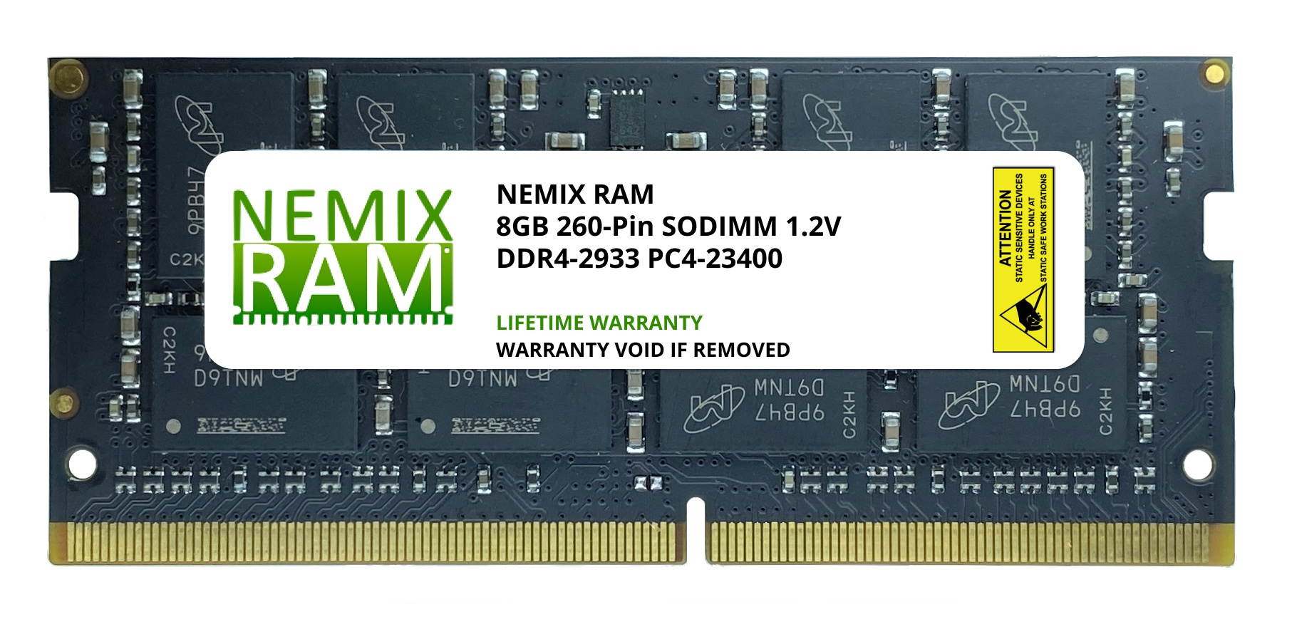 16GB Kit 2x8GB DDR4-2933 PC4-23400 SODIMM Laptop Memory by NEMIX RAM