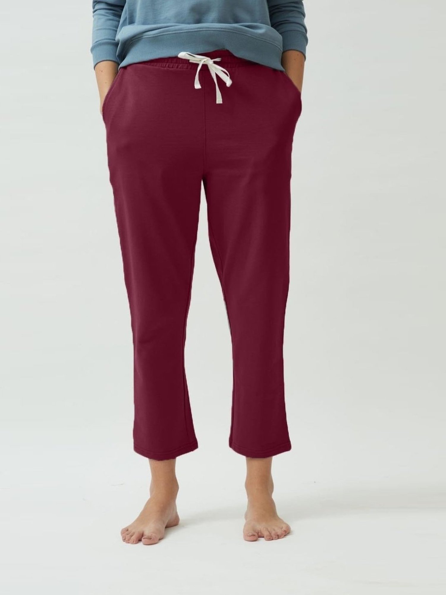 Saltpetre Timeless Organic Cotton Maroon Straight Fit Jogger