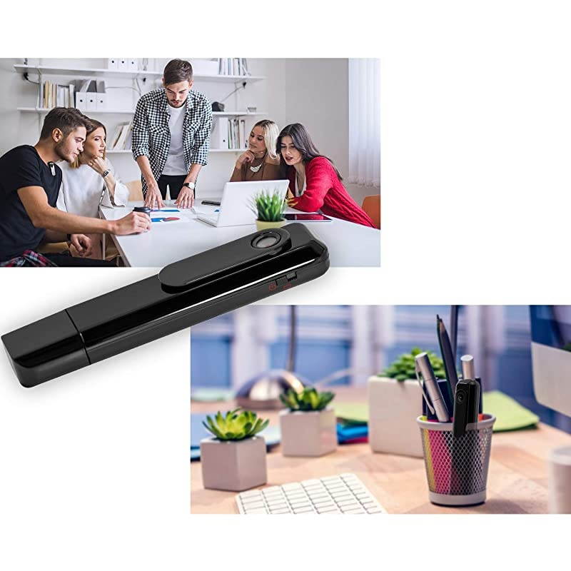 Body Camera HD 1080P Wearable Mini Hidden Spy Pen Camera Portable Cop Pocket Cam Convert Video Recorder USBOne Key Fast Record Police Body Cameras for HomeOffice No Need Charging Cable