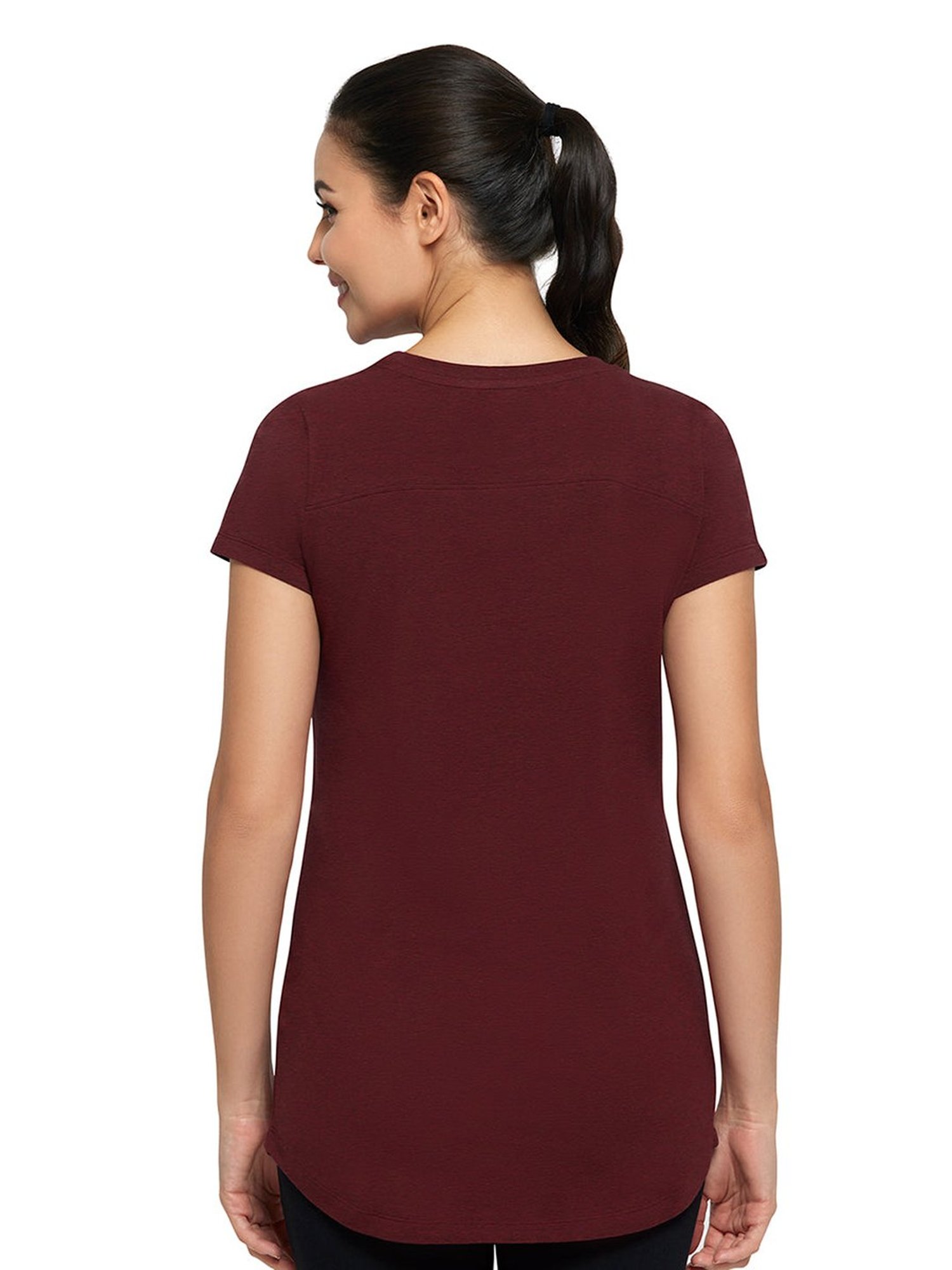 Amante Brown Cotton Sports T-Shirt