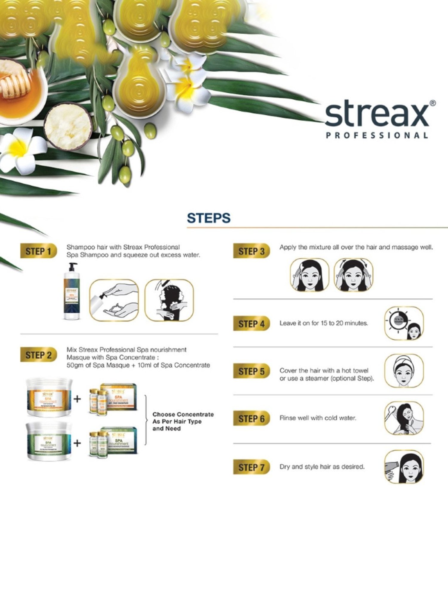 Streax Professional Spa Nourishment Hair Masque with Olive Oil - 500 gm