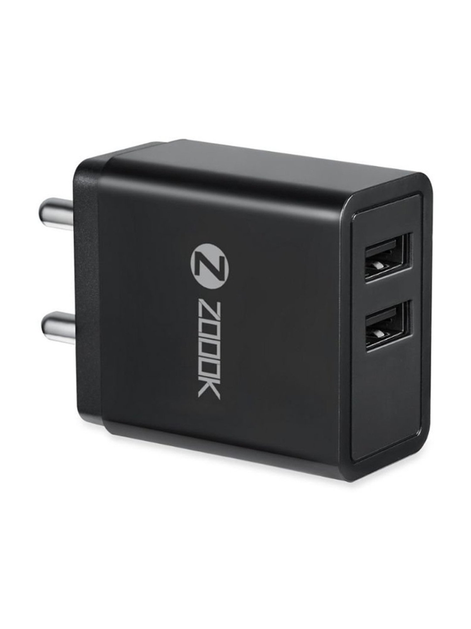 Zoook ZK-CHARGEMATE1 2.4Amp Dual Port Charger (Black)