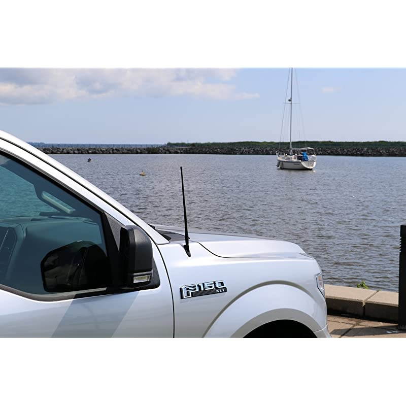 13 Inch All-Terrain Flexible Rubber Antenna is Compatible with Dodge Ram Truck 1500 (2009-2020) - Spring Steel Internal Core