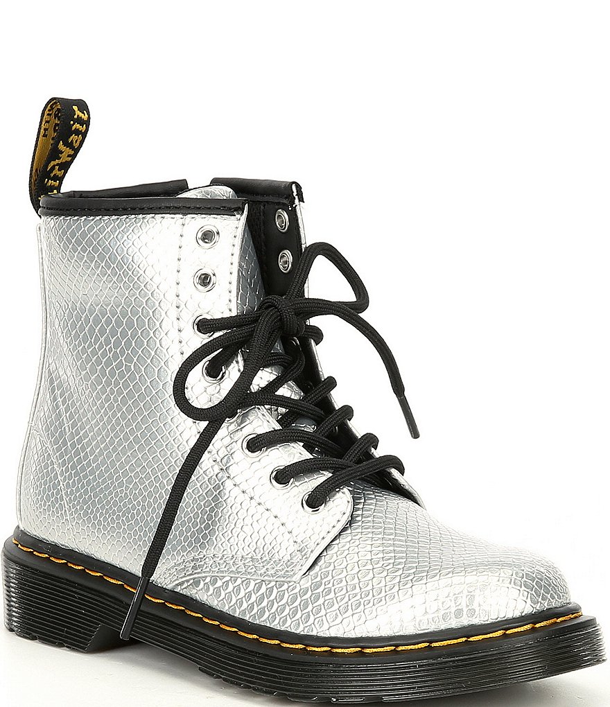 Dr. Martens Girls' 1460 Embossed Leather Boots (Youth)