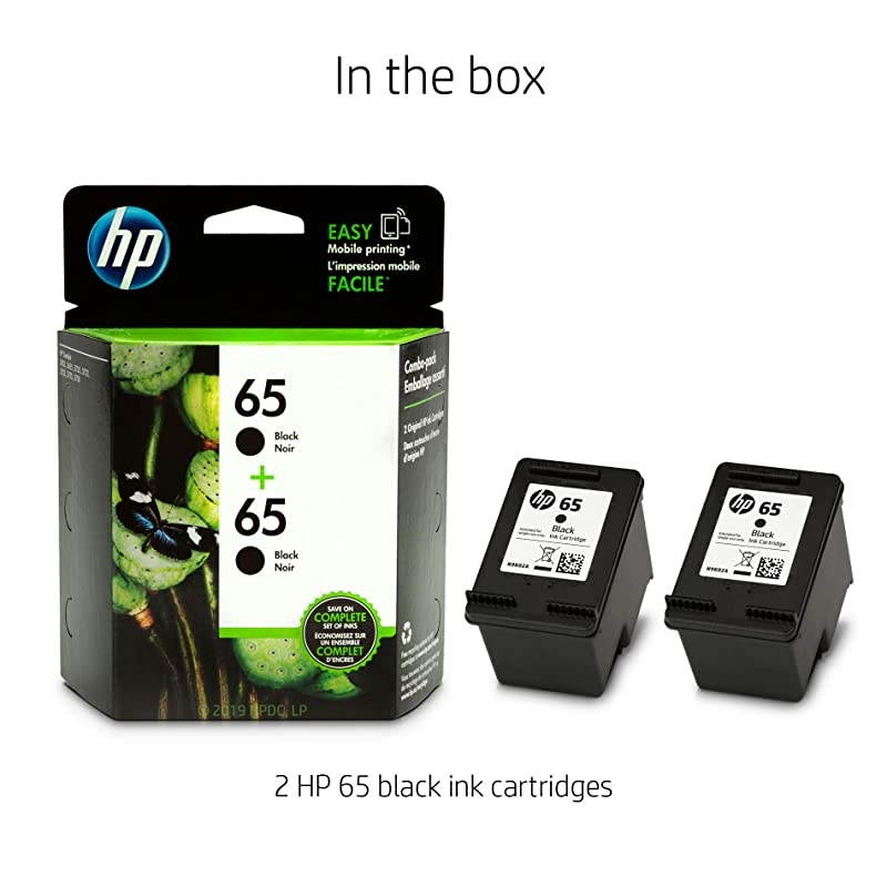 65 | 2 Ink Cartridges | Black | N9K02AN
