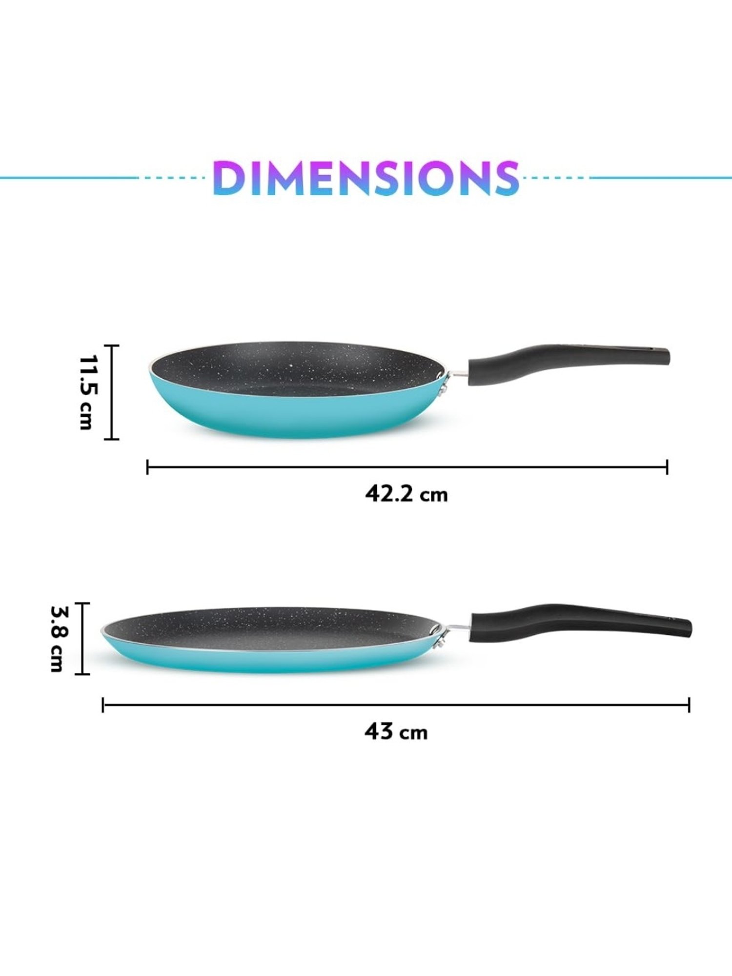 Borosil Blue Aluminium Pot & Pan Sets