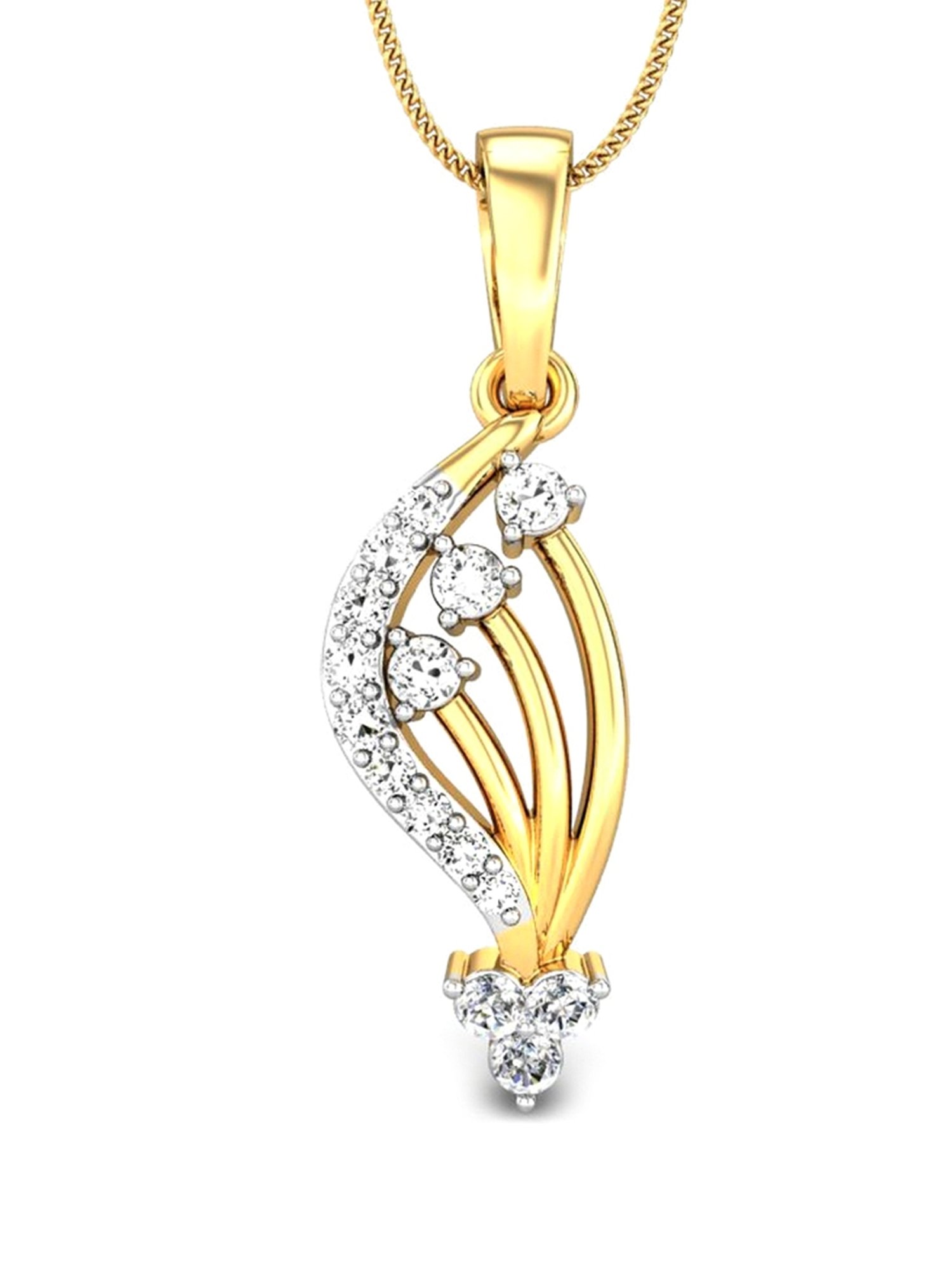 Joyalukkas 18k Gold & Diamond Pendant with Chain