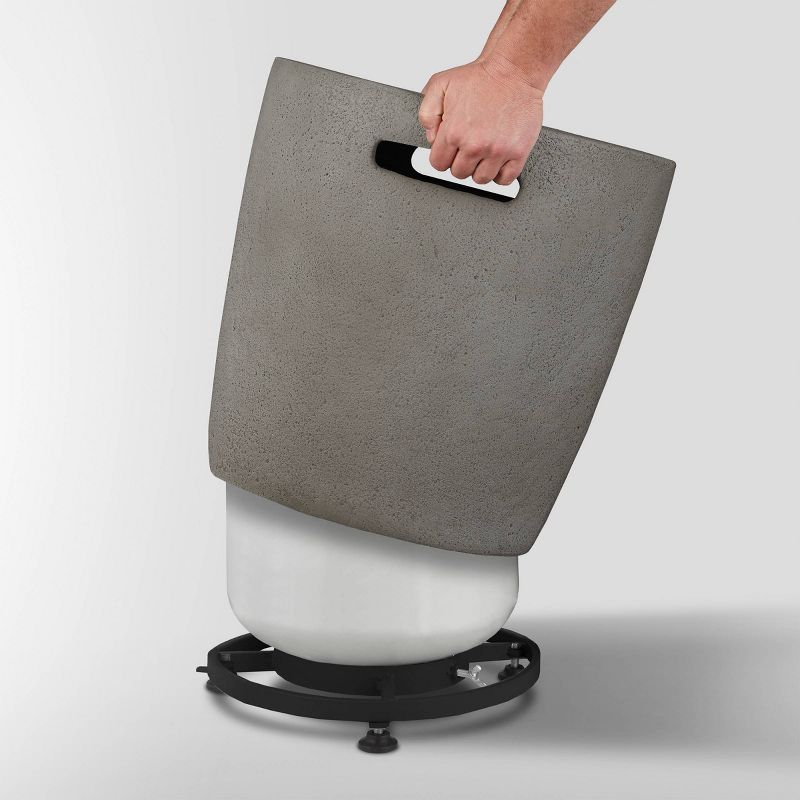 Riverside Propane Tank Cover Gray - Real Flame