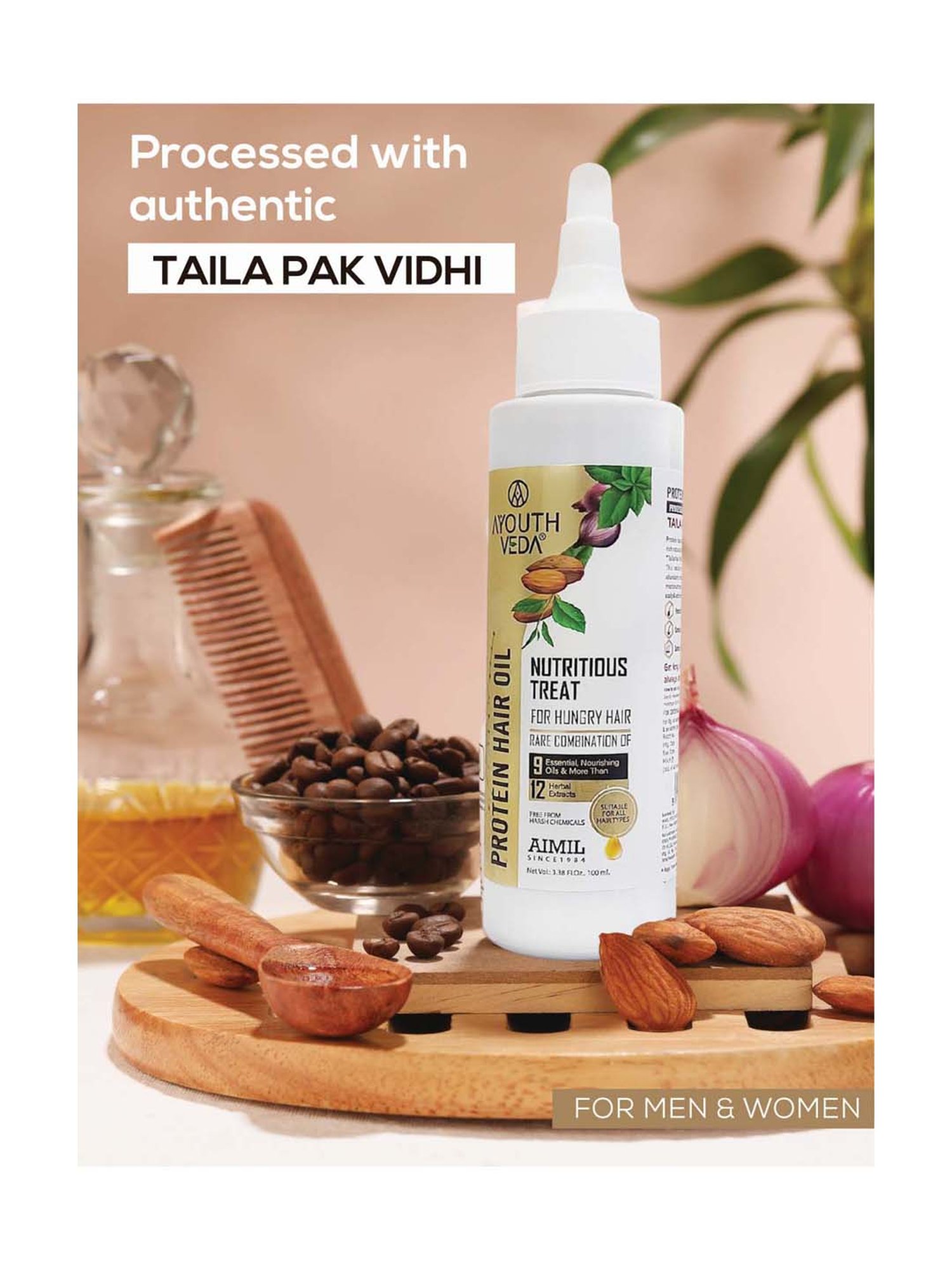 AyouthVeda Protein Hair Oil - 100 ml