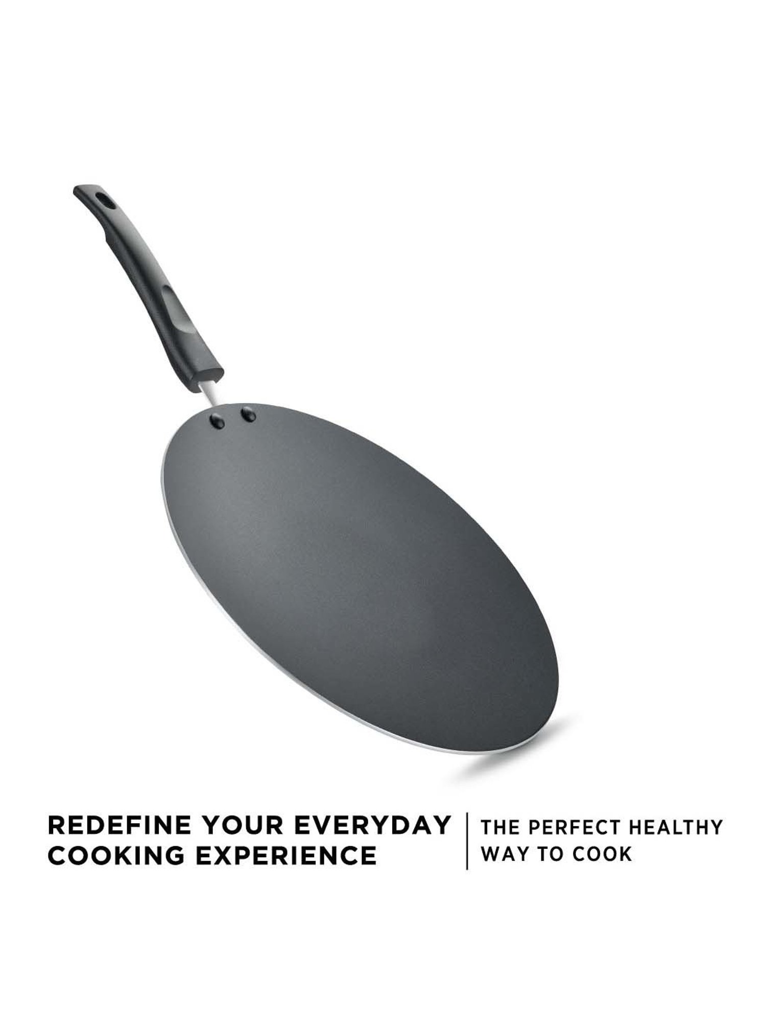 JUDGE Everyday Black Aluminium 28 cm Concave Tawa (0.5 L)