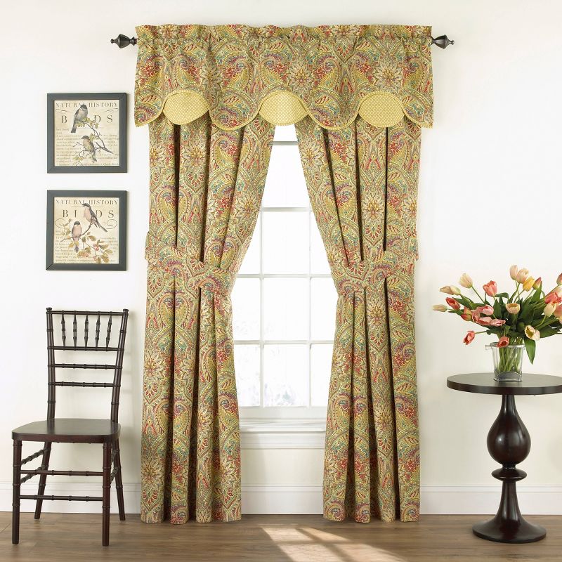 84"x50" Curtain Panel Yellow - Waverly
