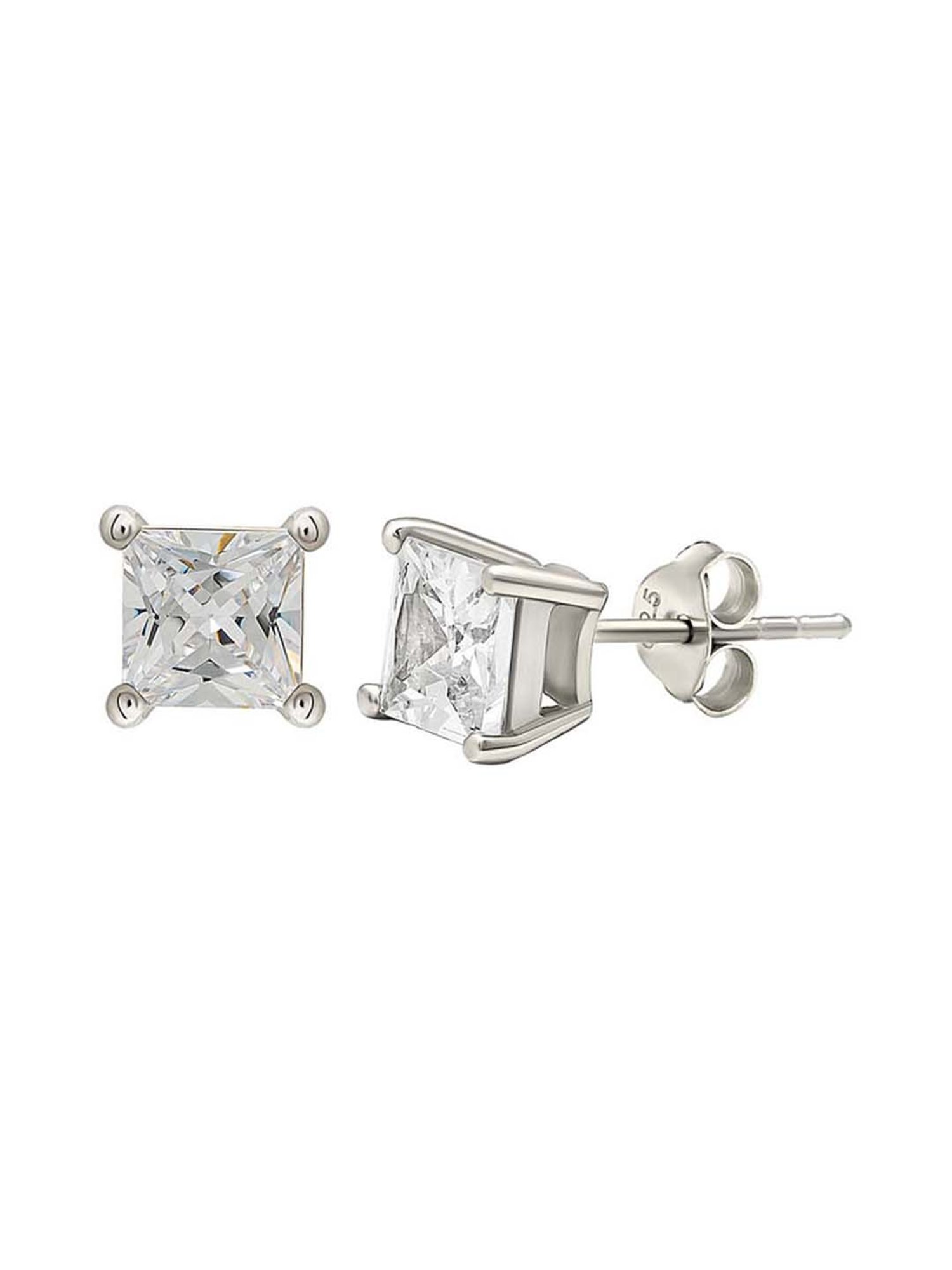 Silberry 925 Sterling Silver Classic 6mm Stud Earrings for Women