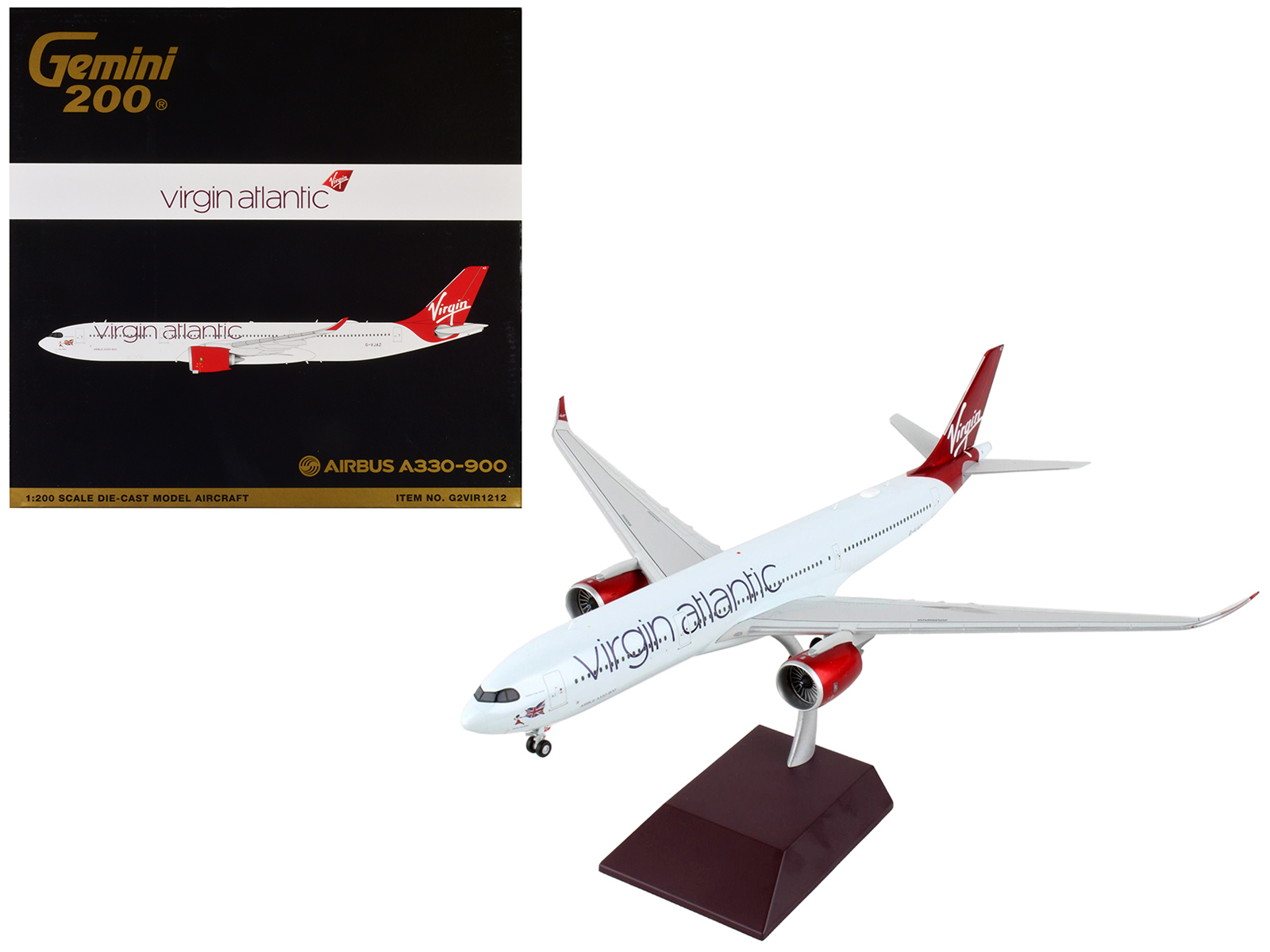 Airbus A330-300 Commercial Aircraft "Delta Air Lines" (N829NW) White with Blue and Red Tail 1/400 Diecast Model Airplane by GeminiJets