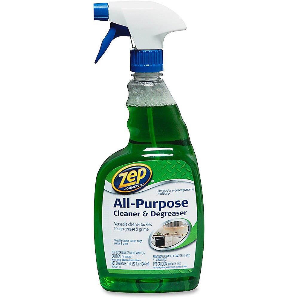 Zep Commercial All-Purpose Cleaner/Degreaser - Ready-To-Use Spray - 0.25 gal (32 fl oz) - 12 / Carton - Green