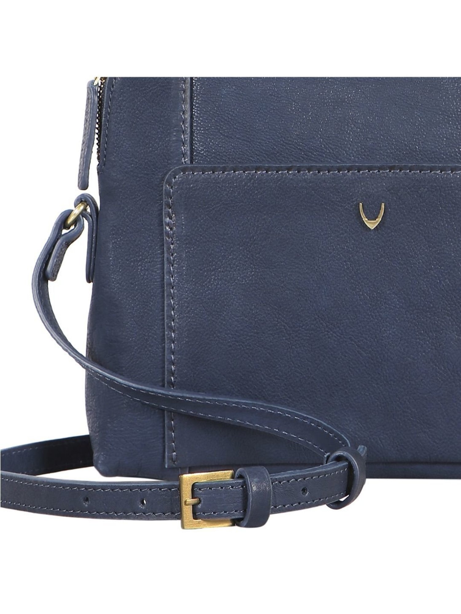 Hidesign Wabi Sabi Blue Solid Medium Sling Handbag