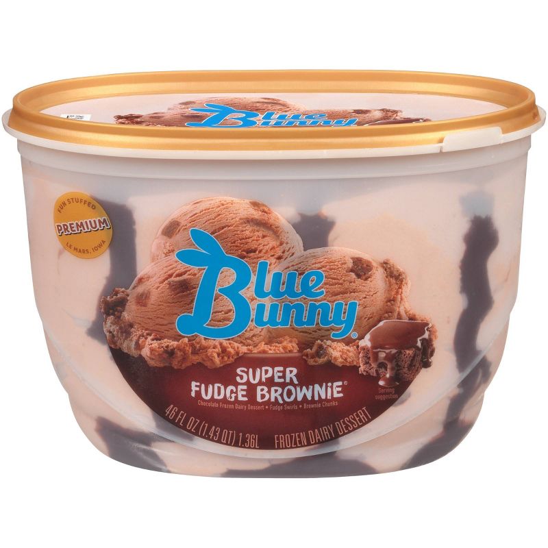 Blue Bunny Super Fudge Brownie Ice Cream - 46 fl oz