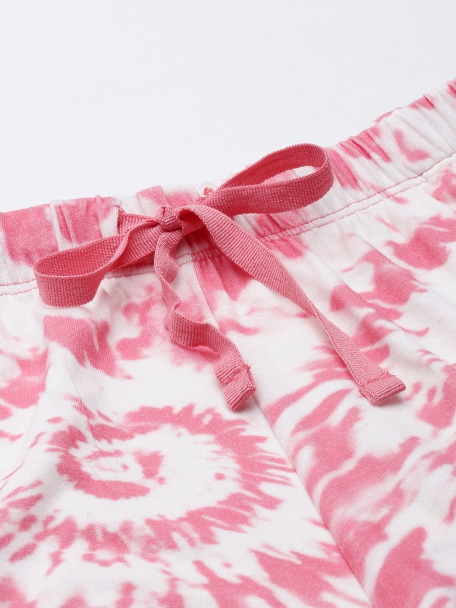 Enamor Pink Printed Shirt Shorts Set