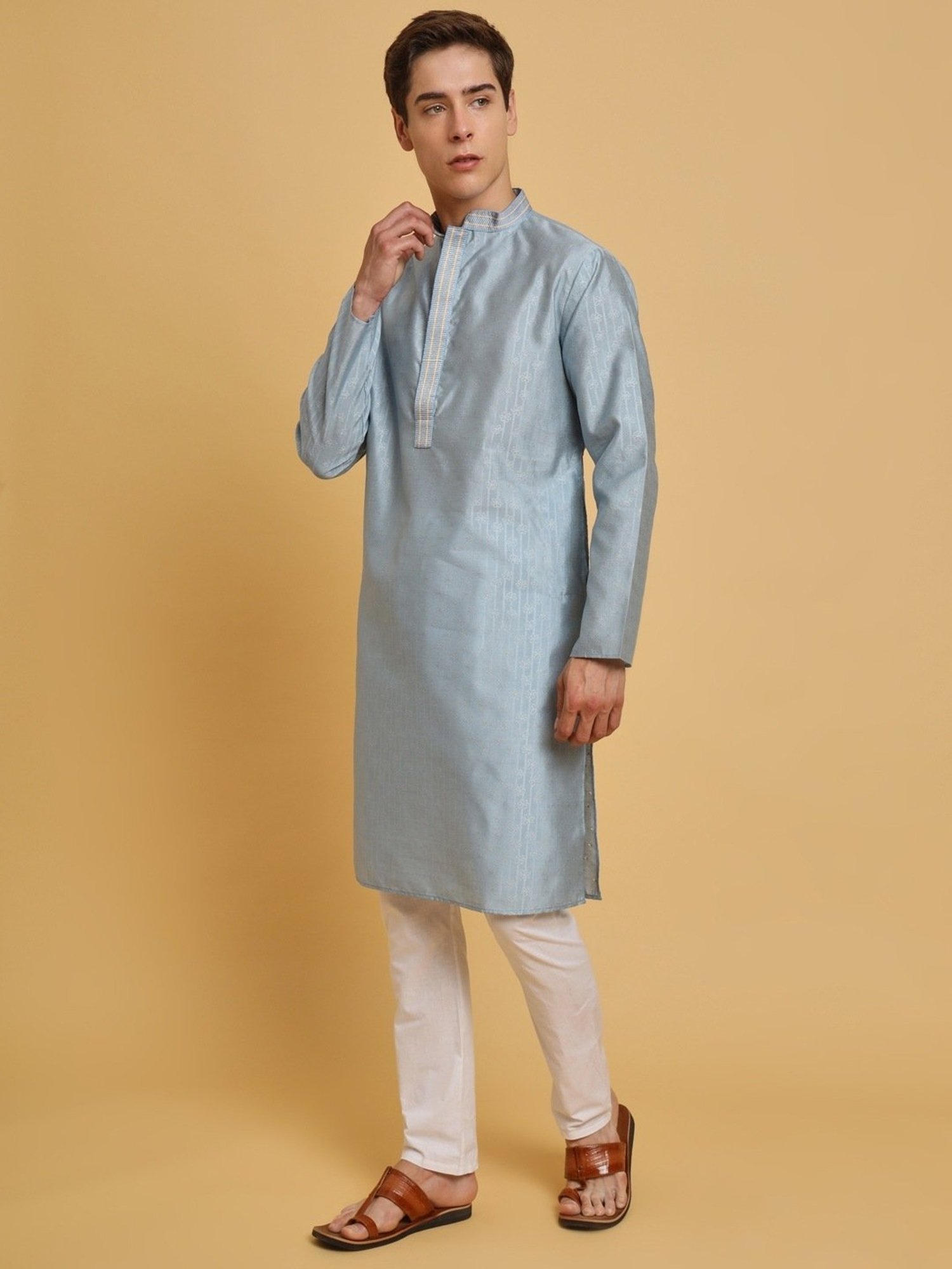 SWAGG INDIA Blue Regular Fit Kurta