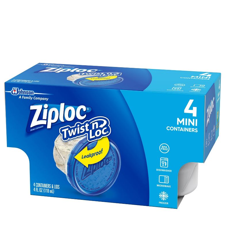 Ziploc Twist 'N Loc Container - 4oz