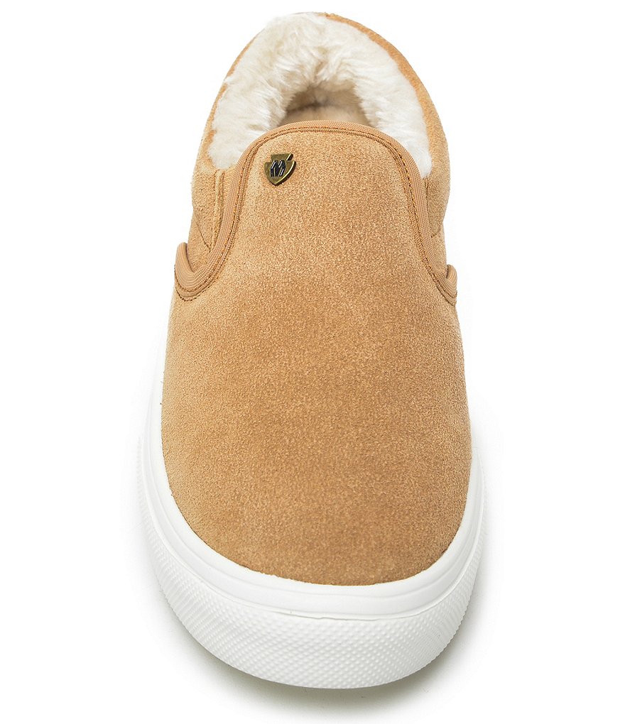 Minnetonka Women's Wilder Faux Fur Trim Sneakers