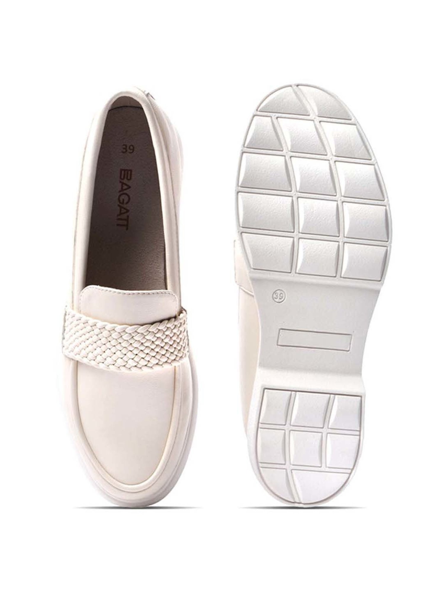 BAGATT Women's Genelle Beige Casual Loafers