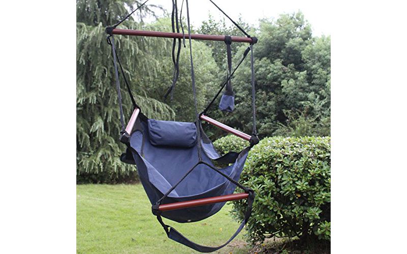 Web Spinner Swing 24" Diameter - Black - Sorbus