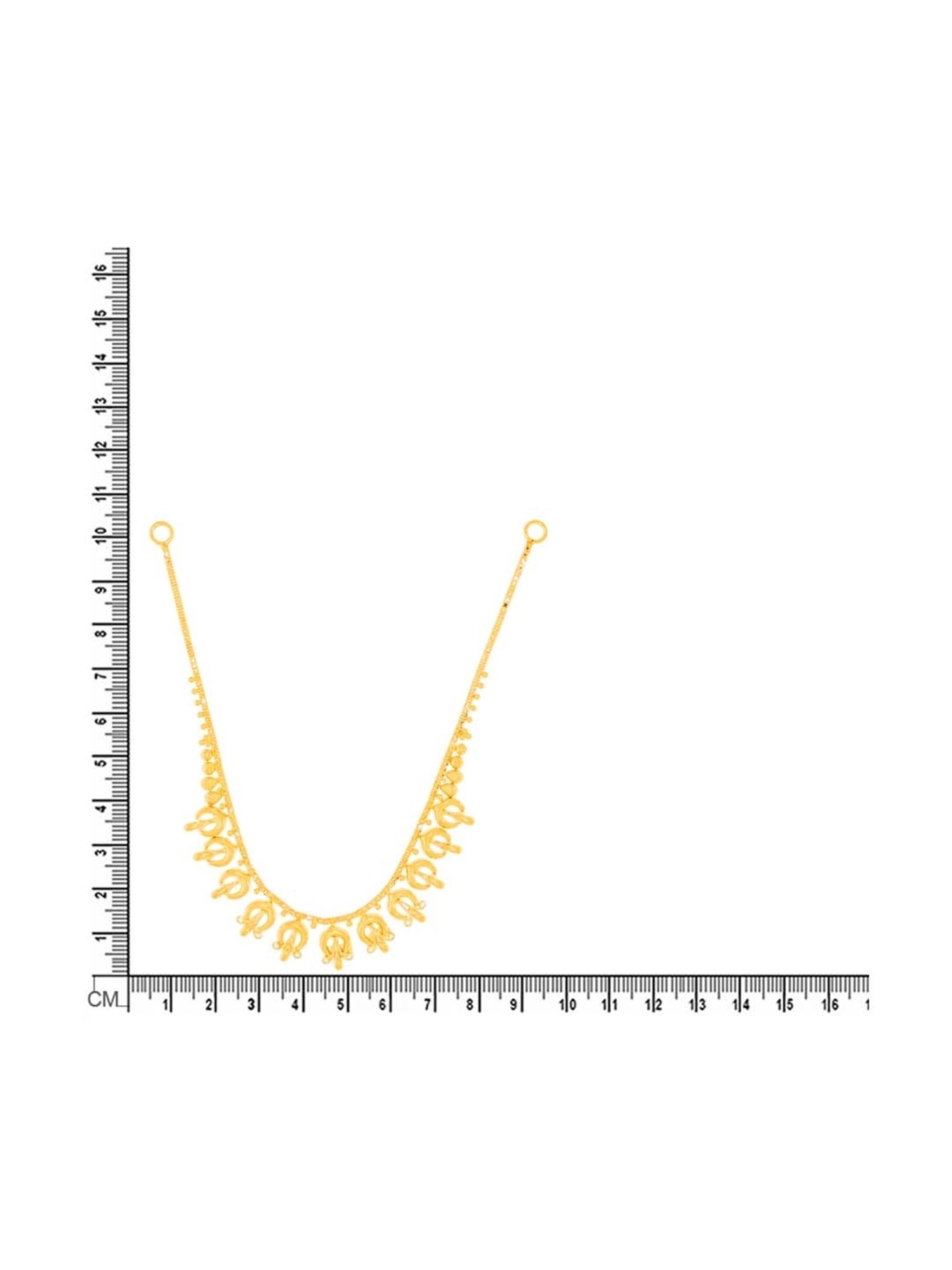 Waman Hari Pethe Jewellers 22k Gold Necklace Set for Women