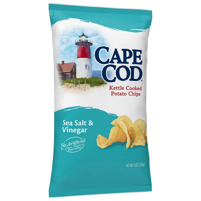 Cape Cod Kettle Cooked Potato Chips - Salt And Vinegar (8oz)
