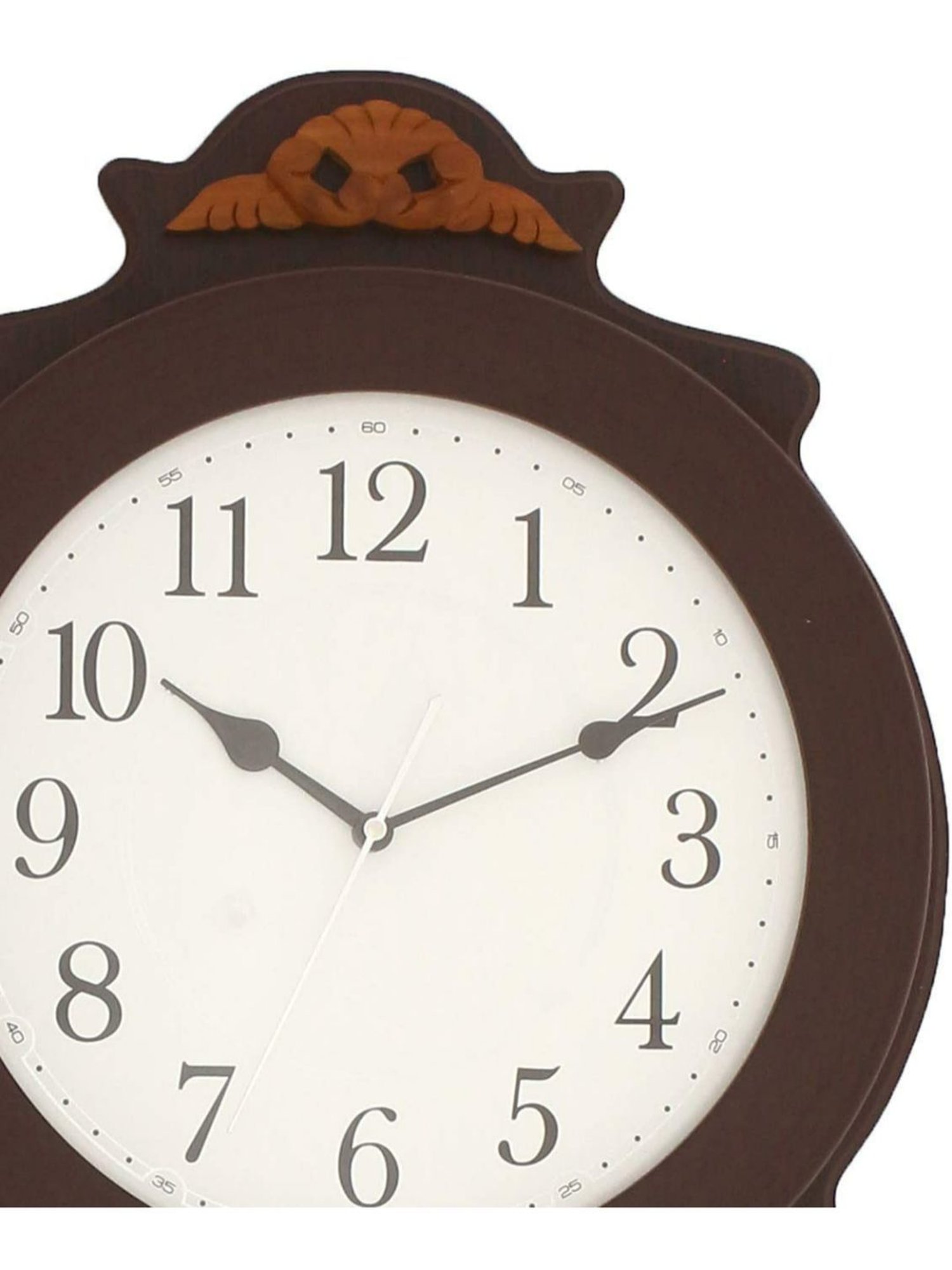 CHRONIKLE Vertical Rosewood Brown Wood Wall Clock