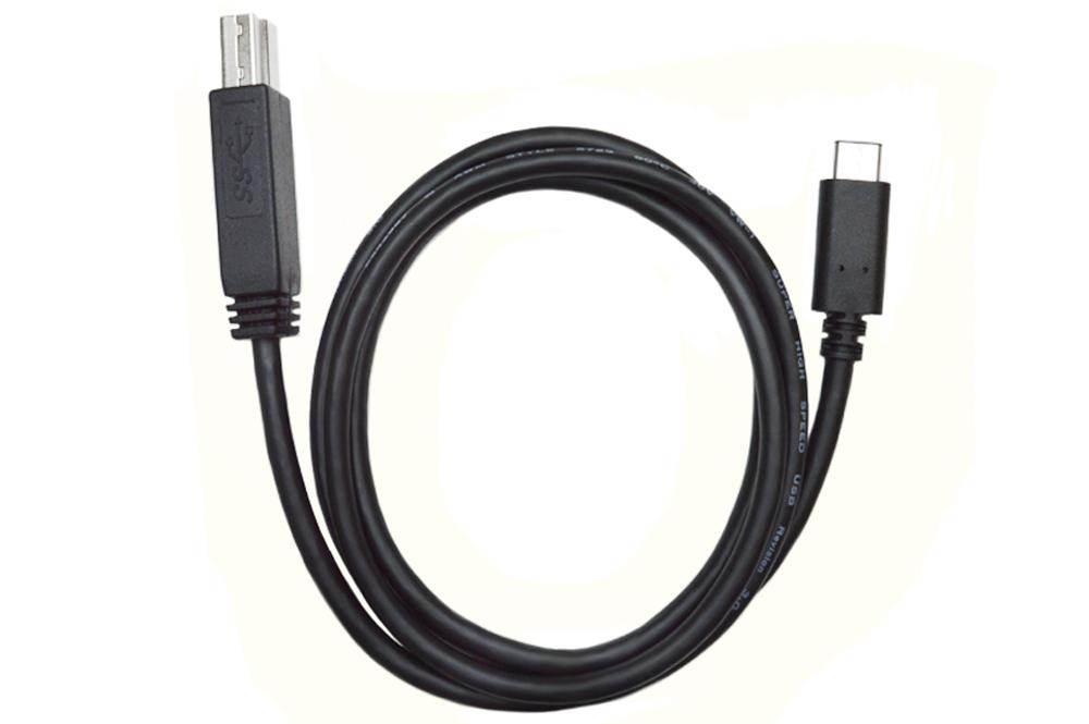 USB 3.1 Gen 2 Type C Male to B Male Cable - 3 ft