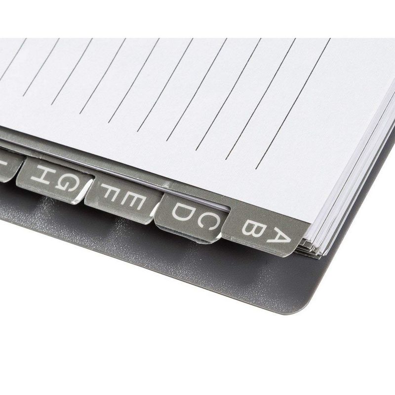 Juvale 2-Pack Internet Address and Password Keeper Book with Alphabetical Tabs, 6x7, Black