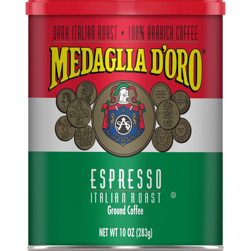 Medaglia D'Oro Espresso Dark Roast Italian Roast Ground Coffee - 10oz