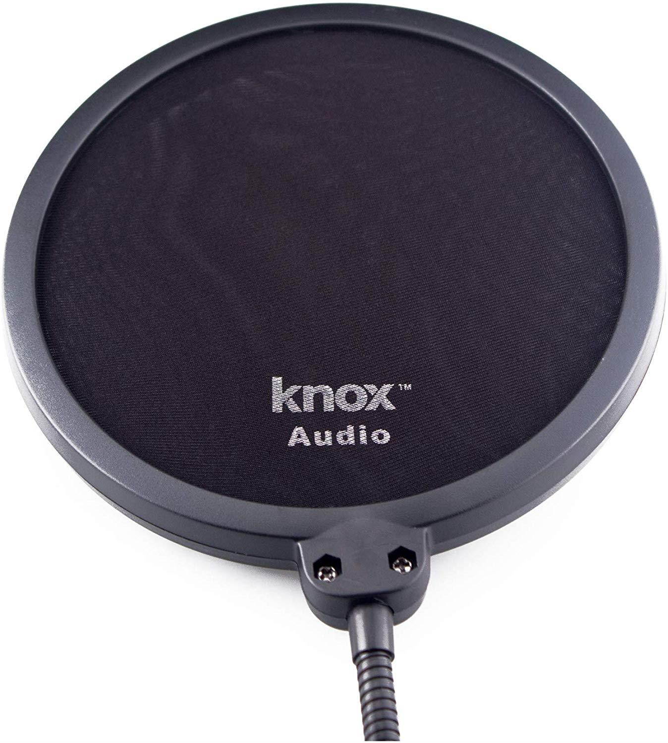 BLUE Microphones Yeti USB Microphone (Satin Red) with Knox Gear Pop Filter and 3.0 4 Port USB Hub Bundle