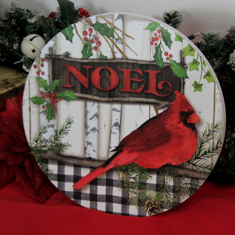 Home & Garden 12.0" Cardinal Noel Stepping Stone Christmas Custom Decor  -  Stepping Stones And Pathways