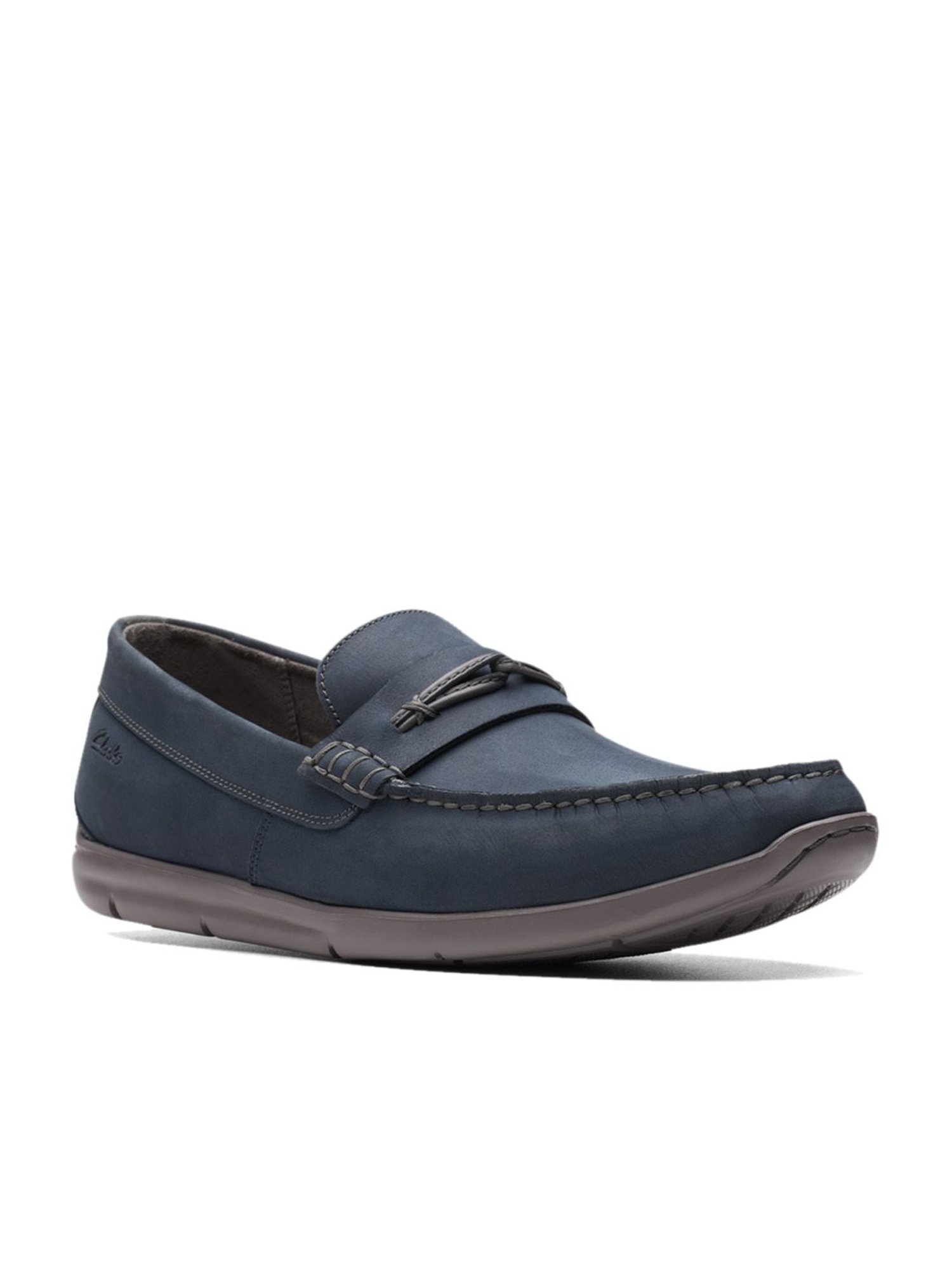 Clarks Men's Karlock Navy Loafers