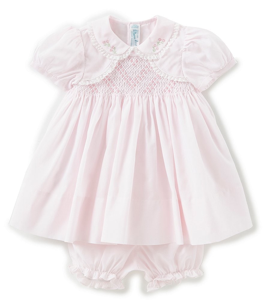 Feltman Brothers Baby Girls 3-9 Months Flower Embroidered Bolero Dress