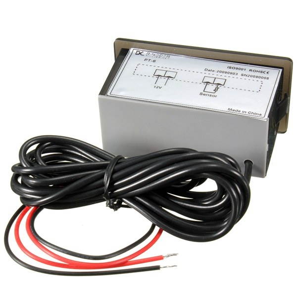 12V -40~110C Auto LED Digital Thermometer Meter Probe