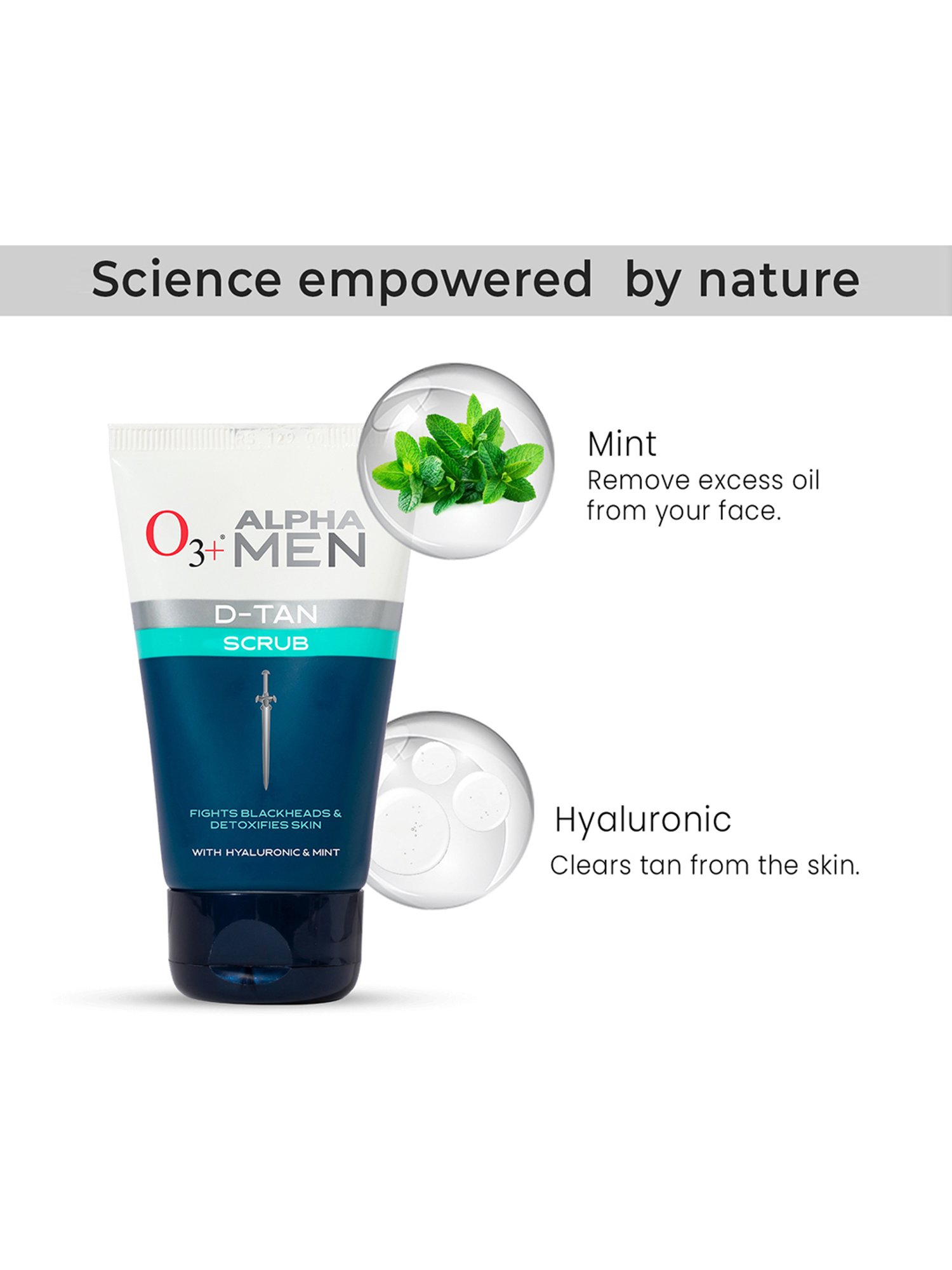 O3+ Alpha Men D-Tan Scrub - 50 ml