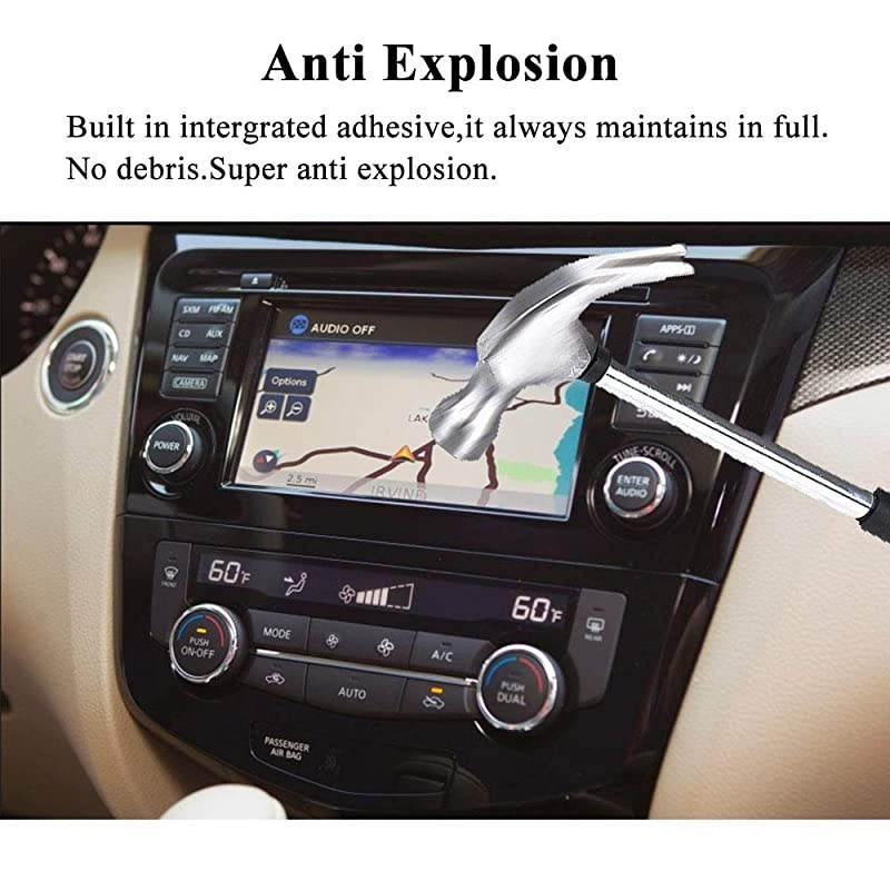 7 Screen Protector for 2017 2018 Nissan Rogue Sport Car Navigation Protective Film for 2014 2015 2016 2017 2018 2019 Nissan Rogue SUVHybrid Touch Screen Interior Accessories Tempered Glass