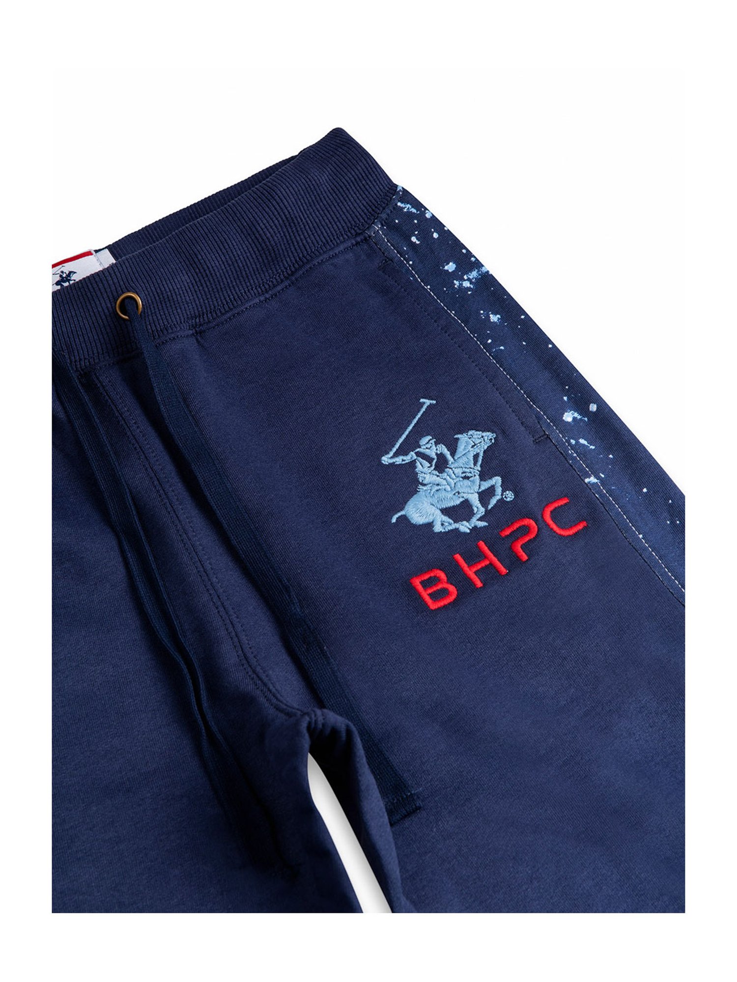 Beverly Hills Polo Club Boys Navy Printed Joggers